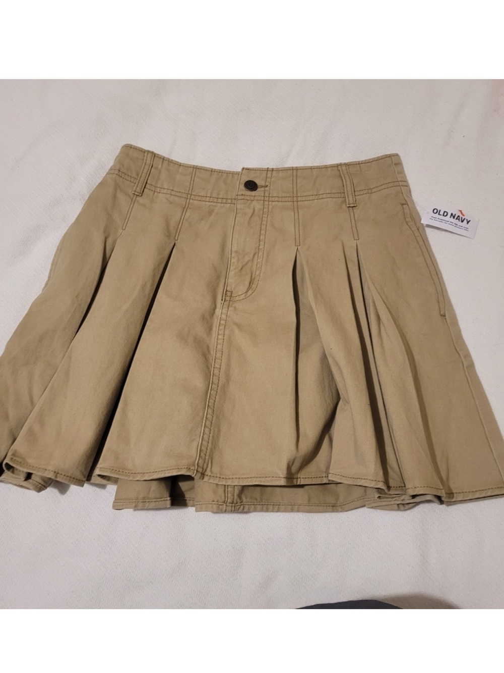 NWT Old Navy Khaki Mini Skirt TALL